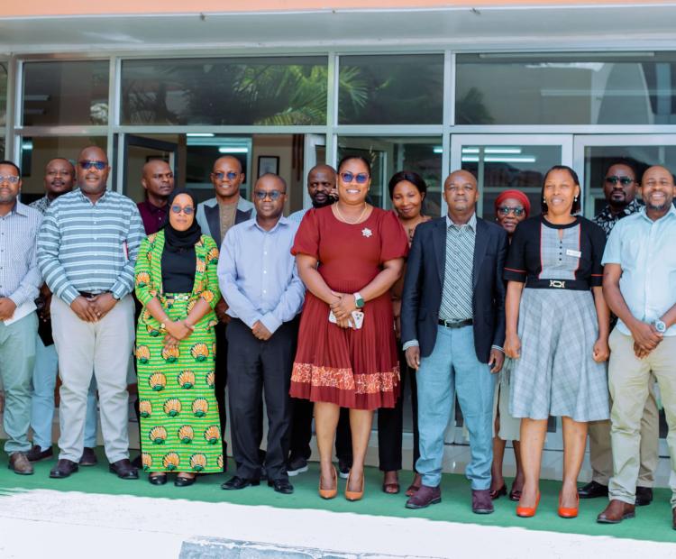 Dodoma Regional Health Leaders, in a Group Photo with a Message from MSD