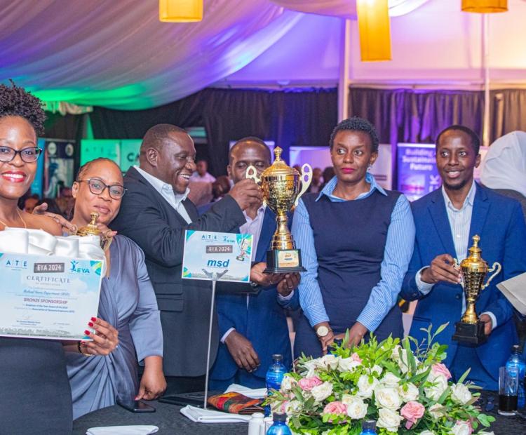 Various MSD Leaders and Employees, With Happy Faces, After Winning Three Best Employer Awards, Presented by ATE