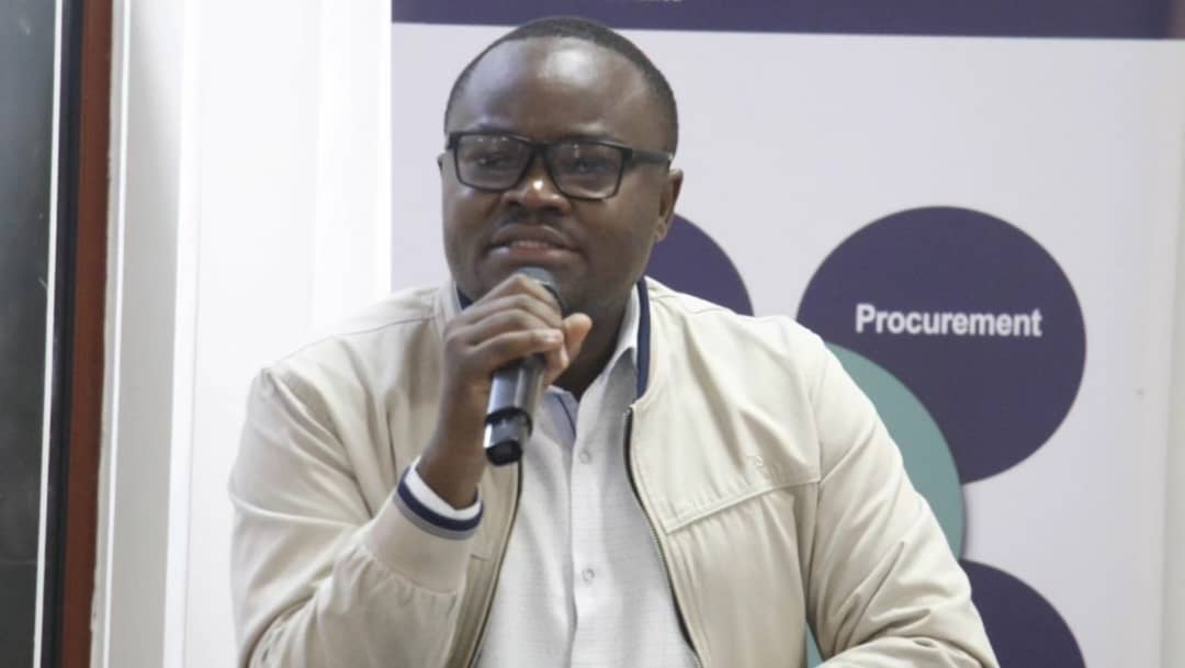 Manyara Regional Chief Medical Officer Dr. Andrew Method Speaking to Health Sector Executives, During a Stakeholder Meeting Between MSD and Its Stakeholders