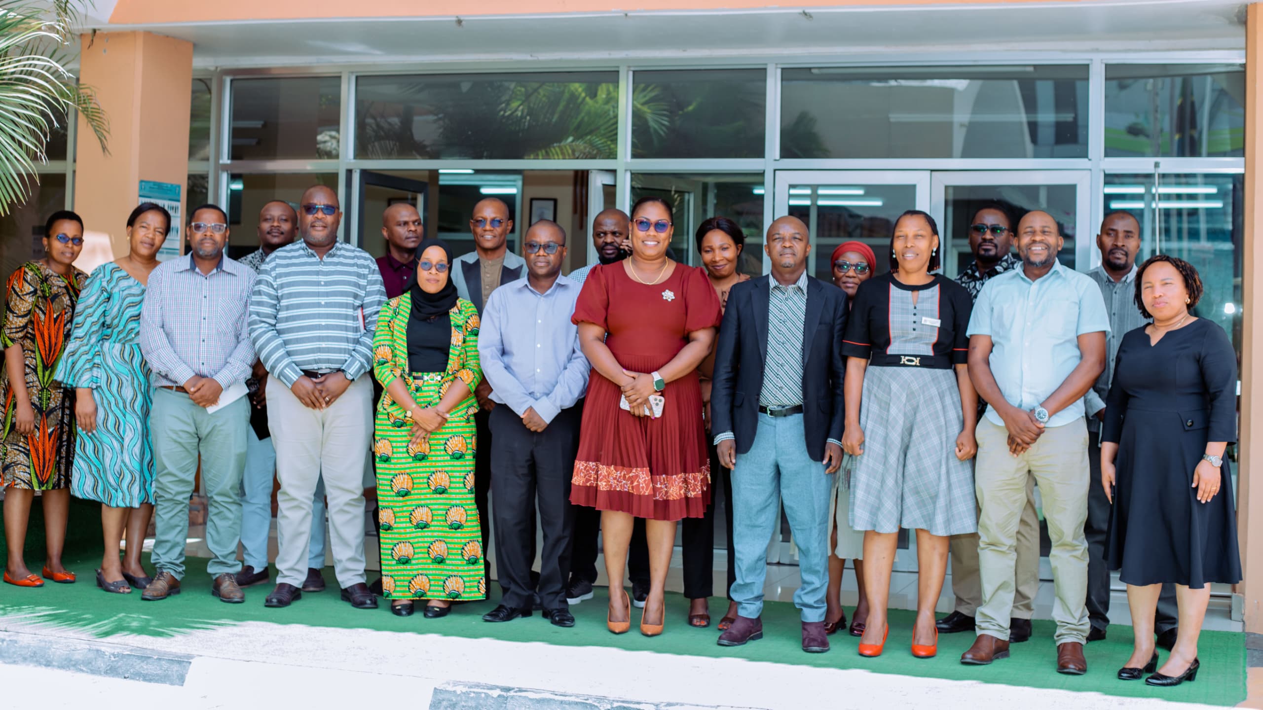 Dodoma Regional Health Leaders, in a Group Photo with a Message from MSD