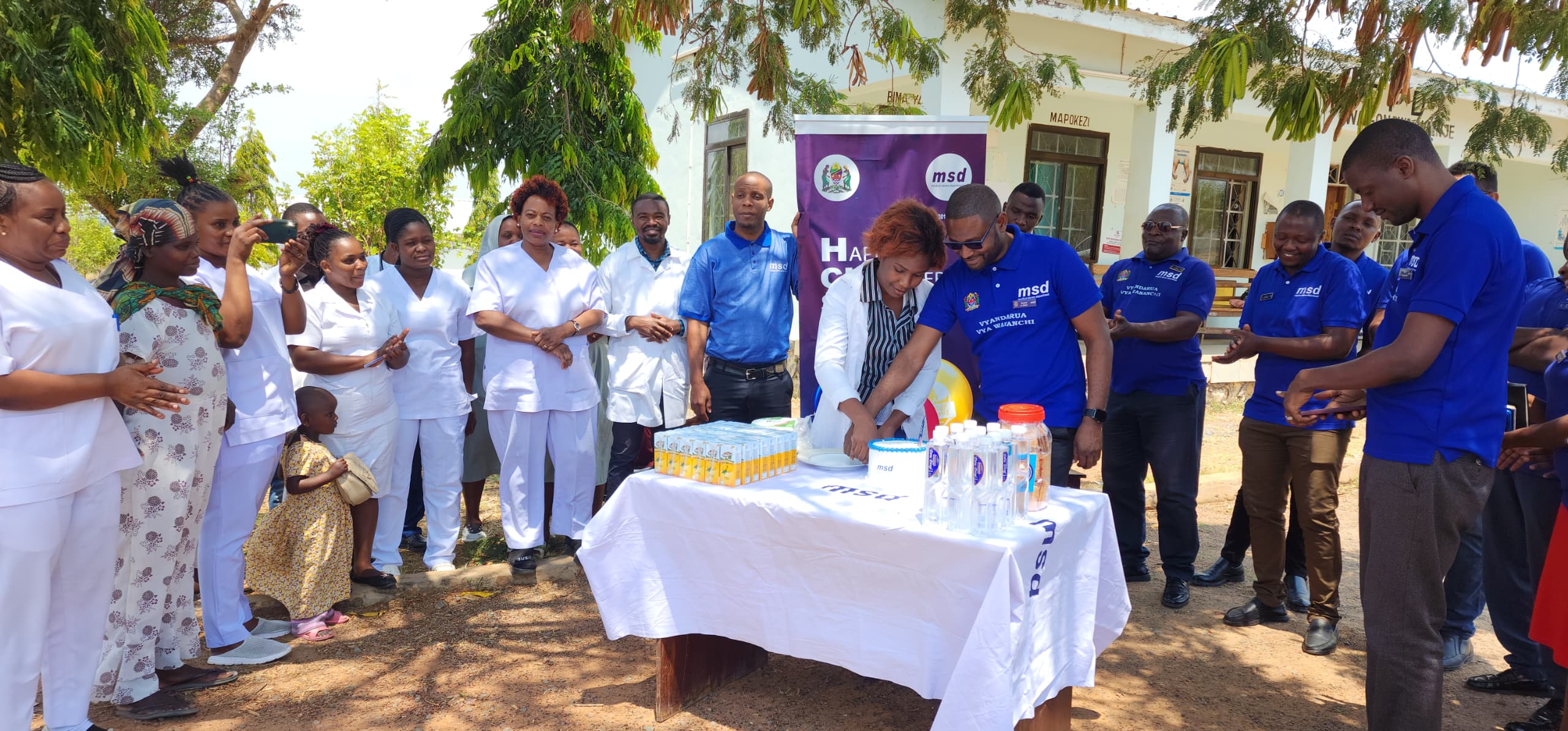 Tanga Zone MSD Staff Attending a Meeting with the Leadership of the Pongwe Kilichoko Health Center in Tanga