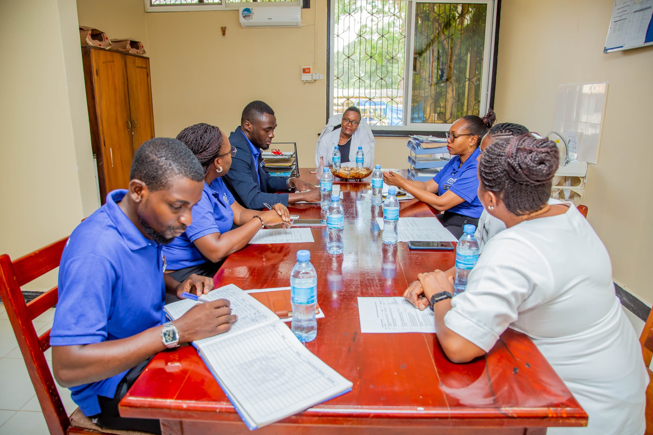 Tanga Zone MSD Staff Attending a Meeting with the Leadership of the Pongwe Kilichoko Health Center in Tanga