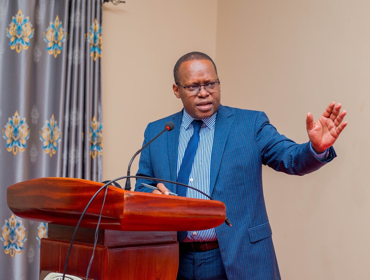 MSD Director General Mavere Tukai, Presenting a Topic During the MSD Session with Its Stakeholders from Morogoro Region