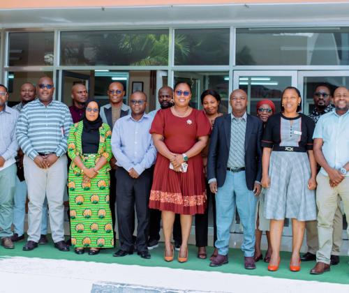 Dodoma Regional Health Leaders, in a Group Photo with a Message from MSD